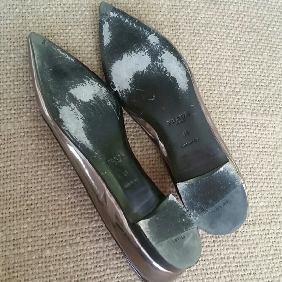 Prada  metalic flats - Picture 7 of 8